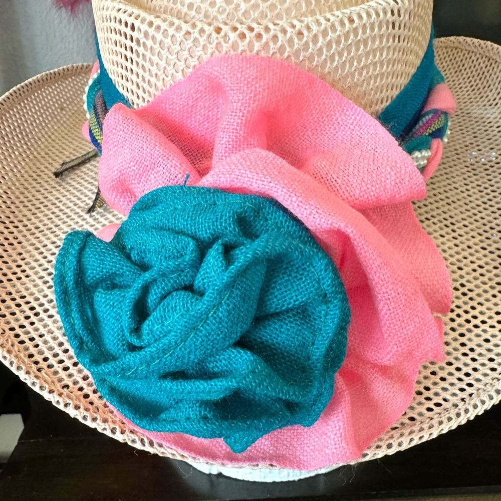 Vintage Woven Embellished Braid Hat - Picture 9 of 12